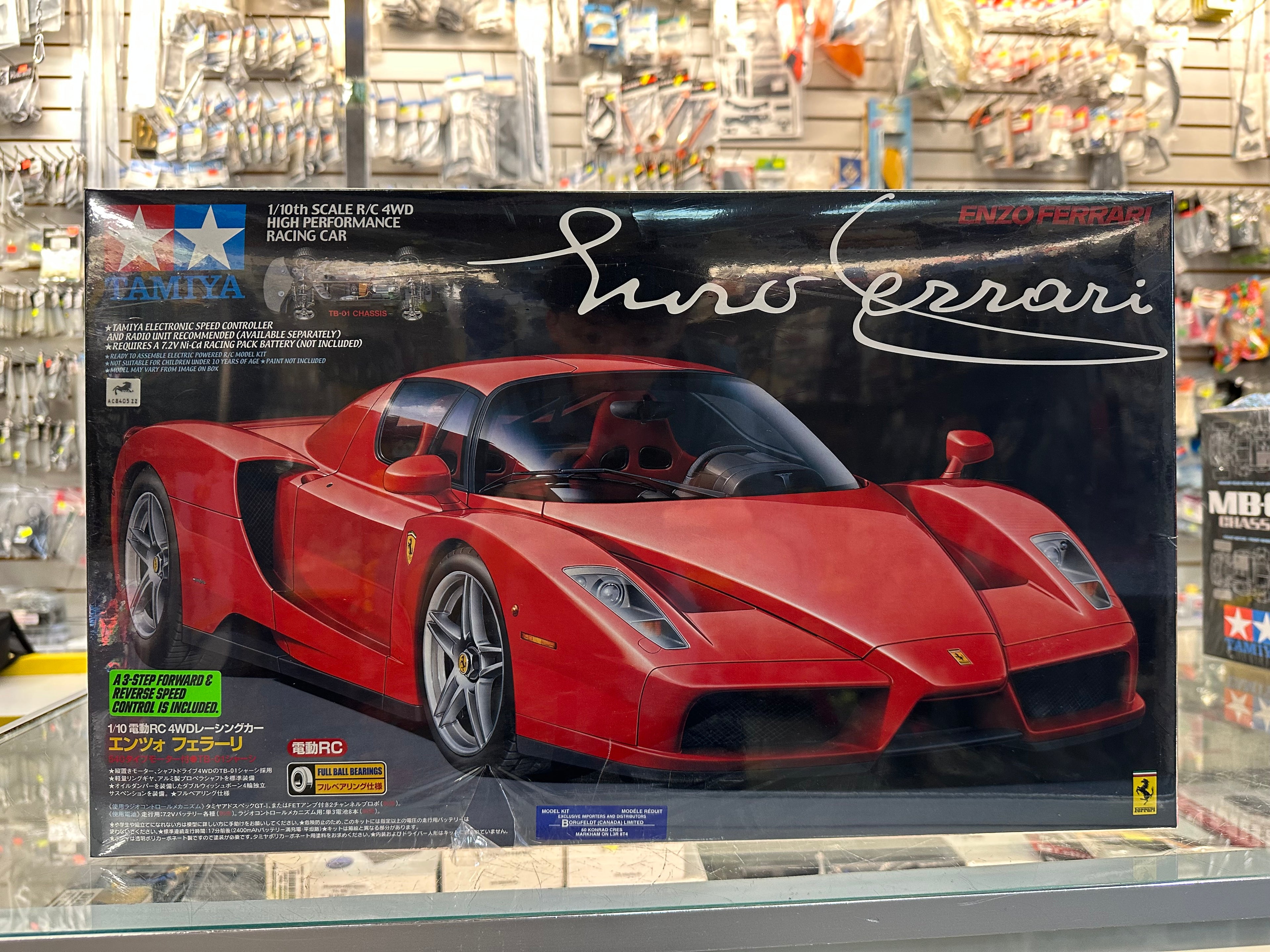 Enzo Ferrari 1/10 Scale R/C 4WD High Performance Racing Car (TB-01 Chassis)