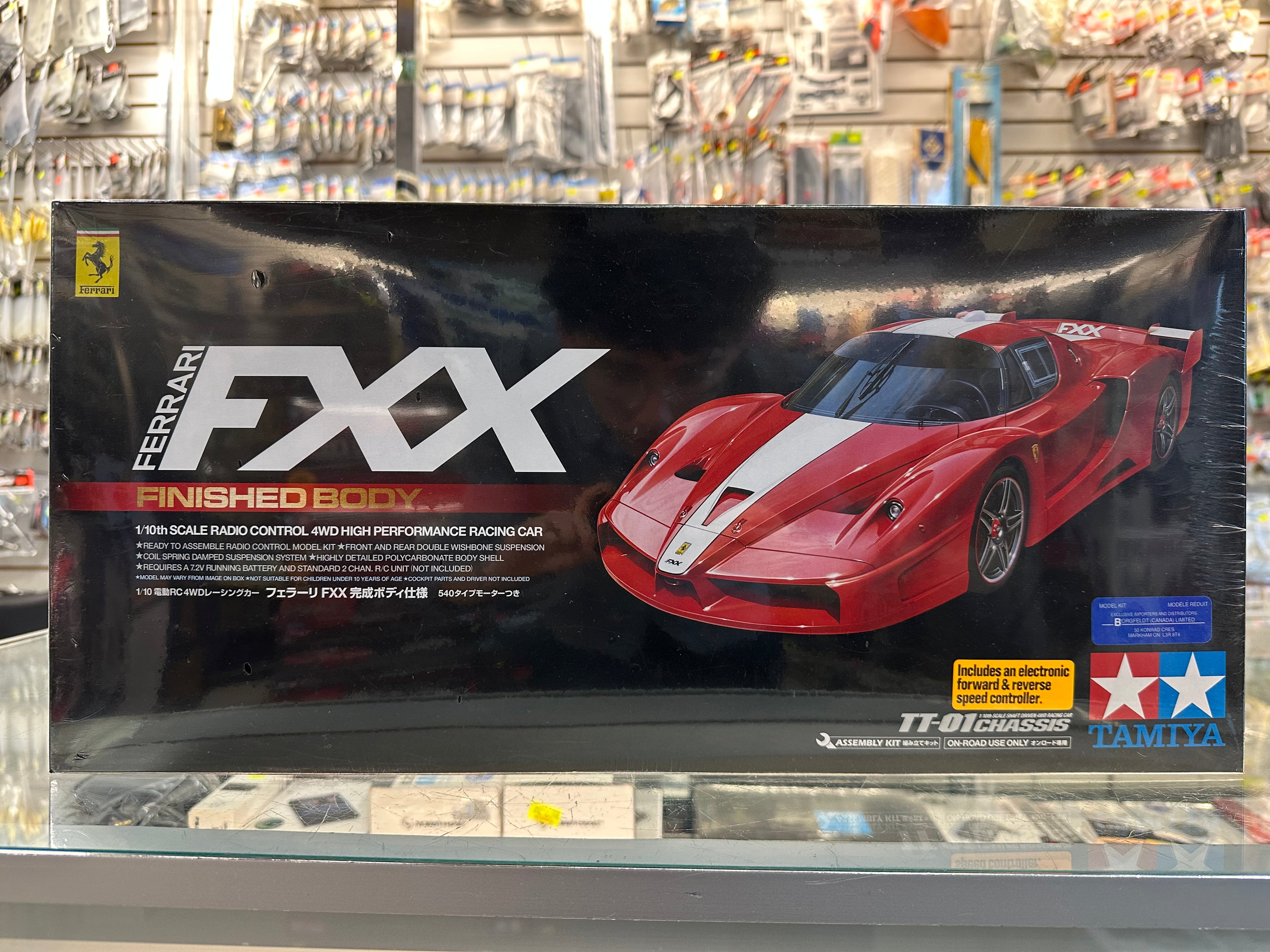Ferrari FXX 1/10 Scale R/C 4WD High Performance Racing Car (TT-01 Chassis)