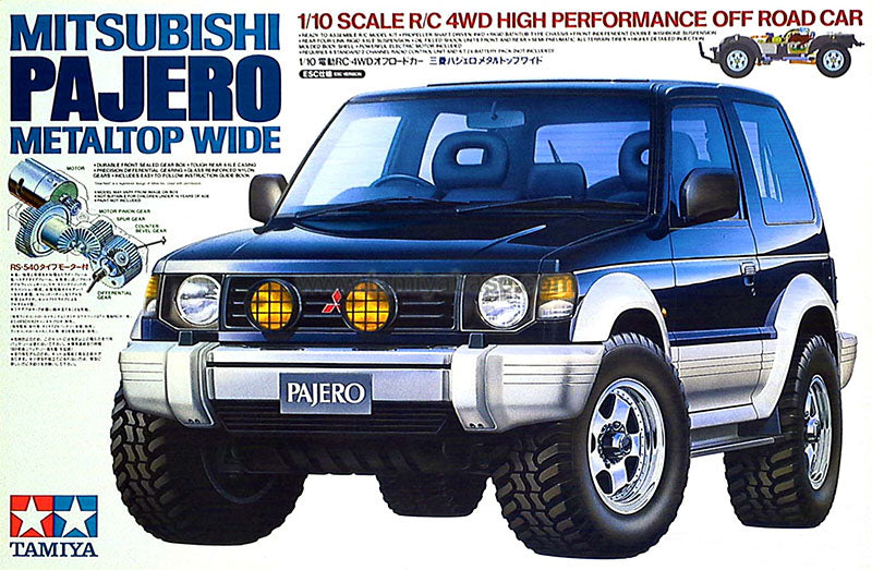 Mitsubishi Pajero Metaltop Wide 1/10 Scale R/C 4WD High Performance Off-Road Car
