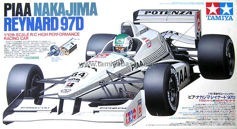 Tamiya  PIAA Nakajima Reynard 97D 1/10 Scale RC Kit, Discontinued (58198)