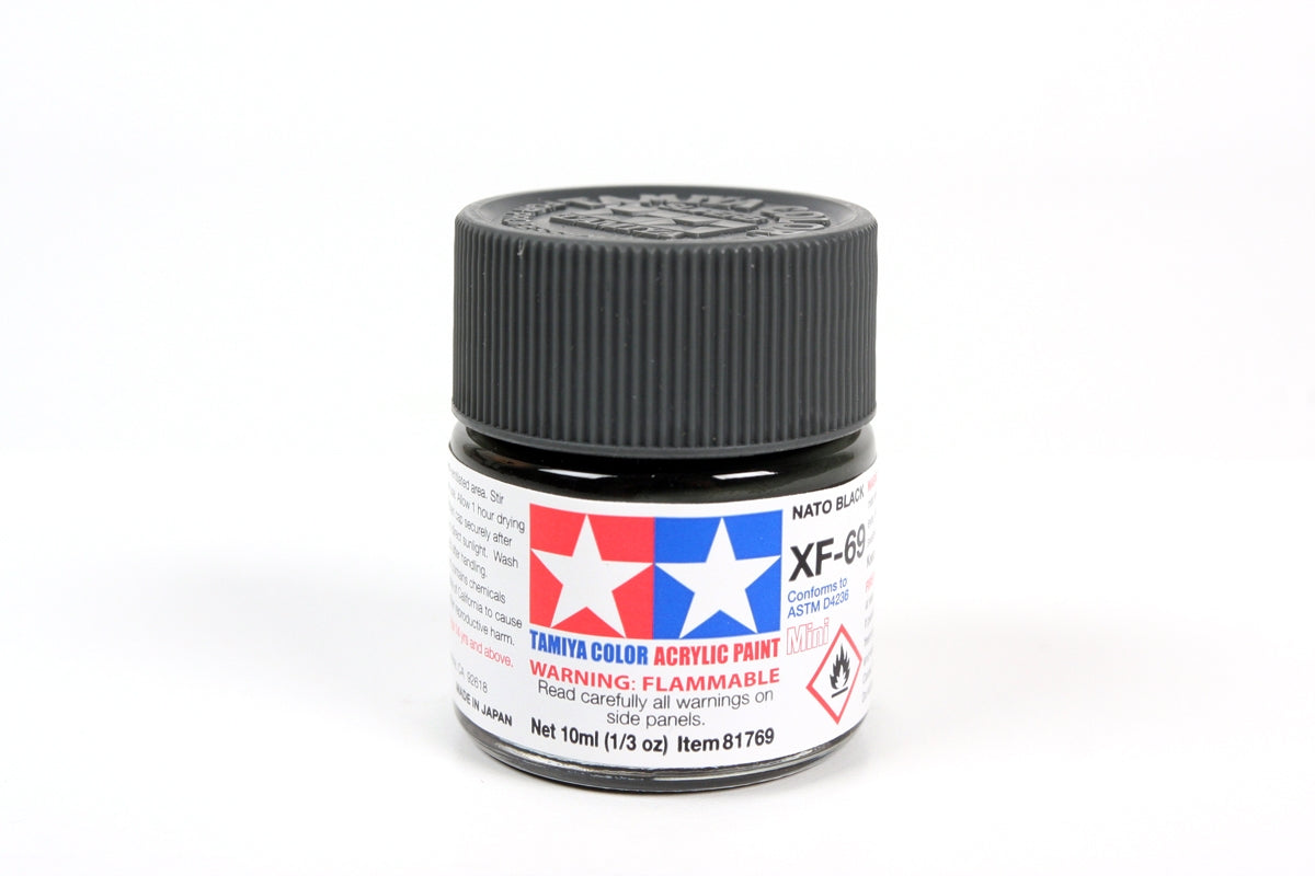 Tamiya Color Acrylic Paint Mini XF-69 NATO Black