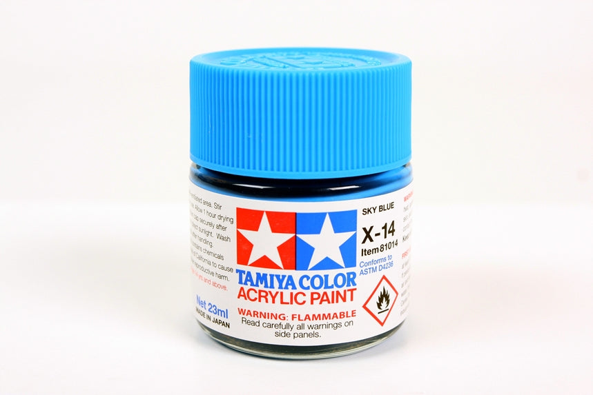 Tamiya Color Acrylic Paint Mini X-14 Sky Blue