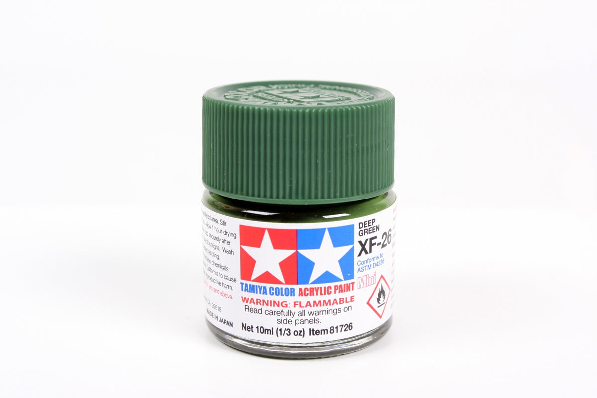 Tamiya Color Acrylic Paint Mini XF-26 Deep Green