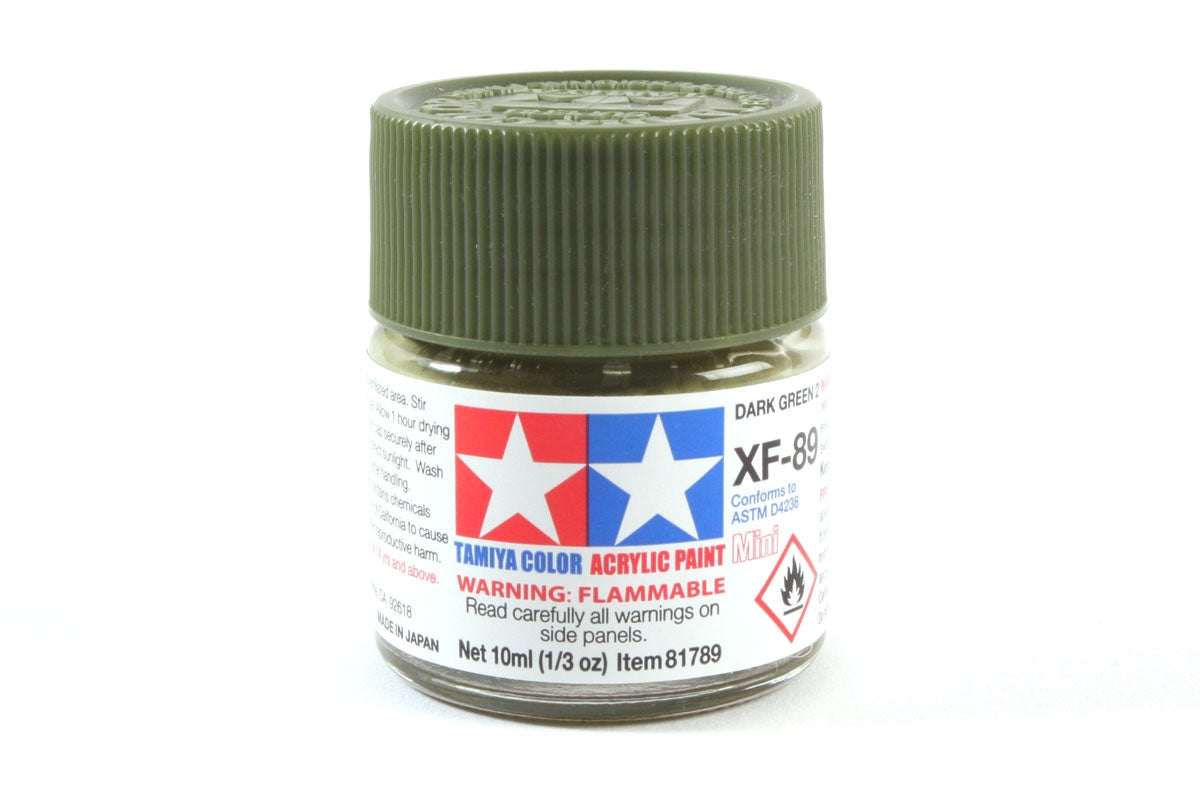 Tamiya Color Acrylic Paint Mini XF-89 Dark Green 2