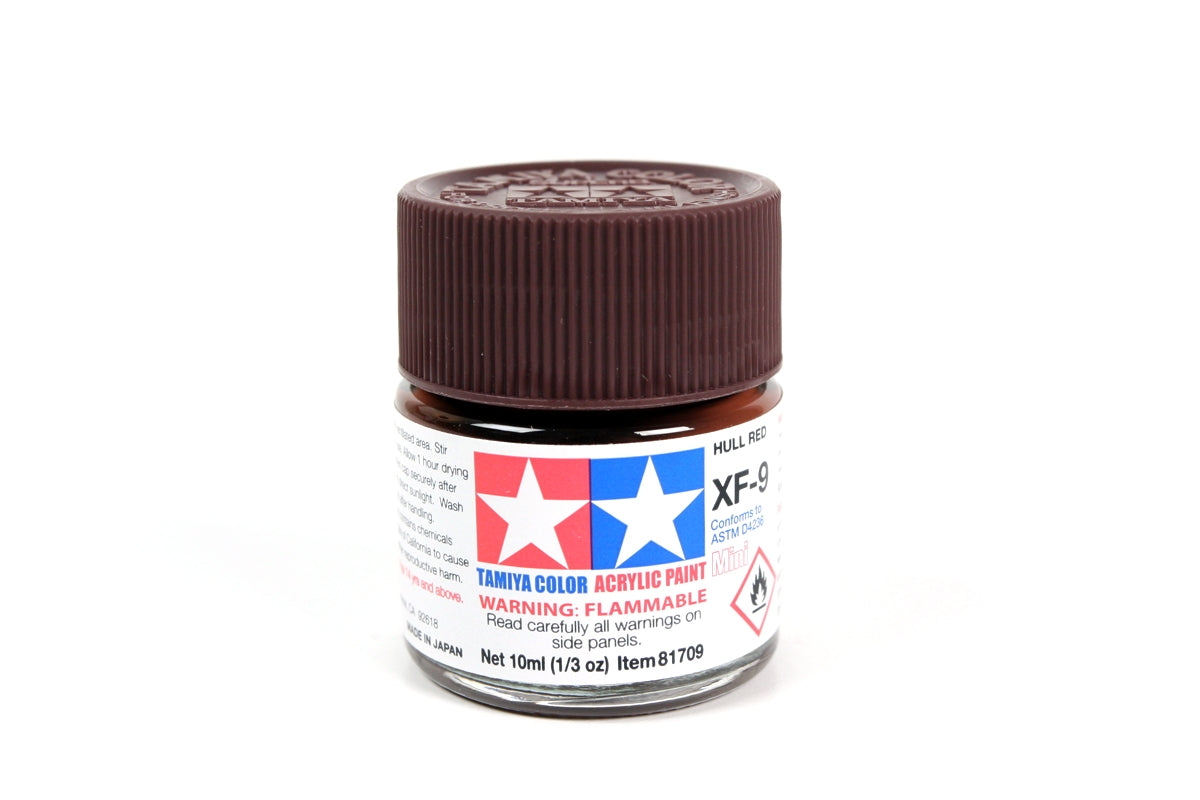 Tamiya Color Acrylic Paint Mini XF-9 Hull Red