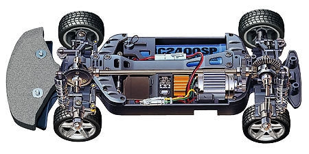 Enzo Ferrari 1/10 Scale R/C 4WD High Performance Racing Car (TB-01 Chassis)