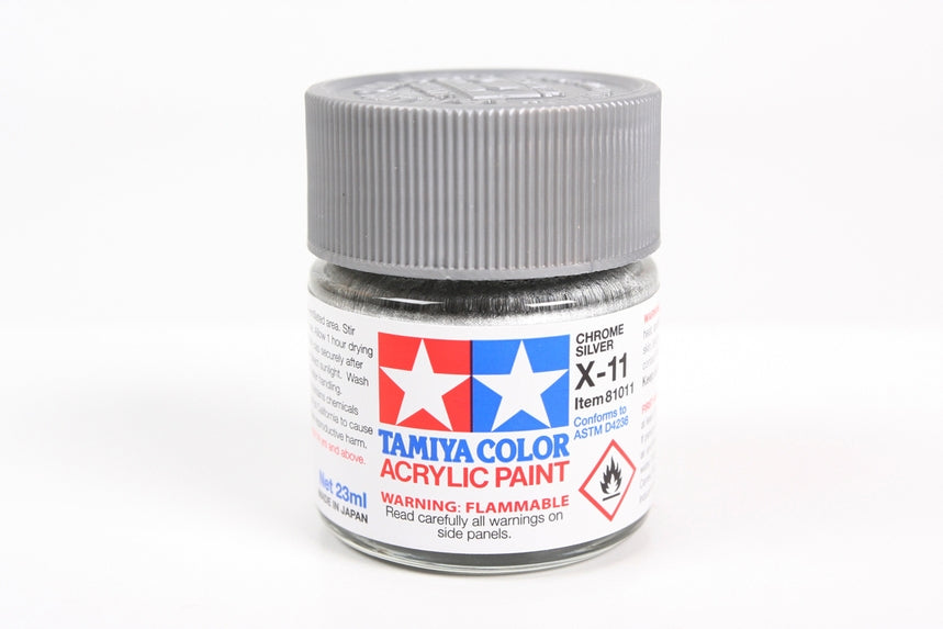 Tamiya Color Acrylic Paint Mini X-11 Chrome Silver
