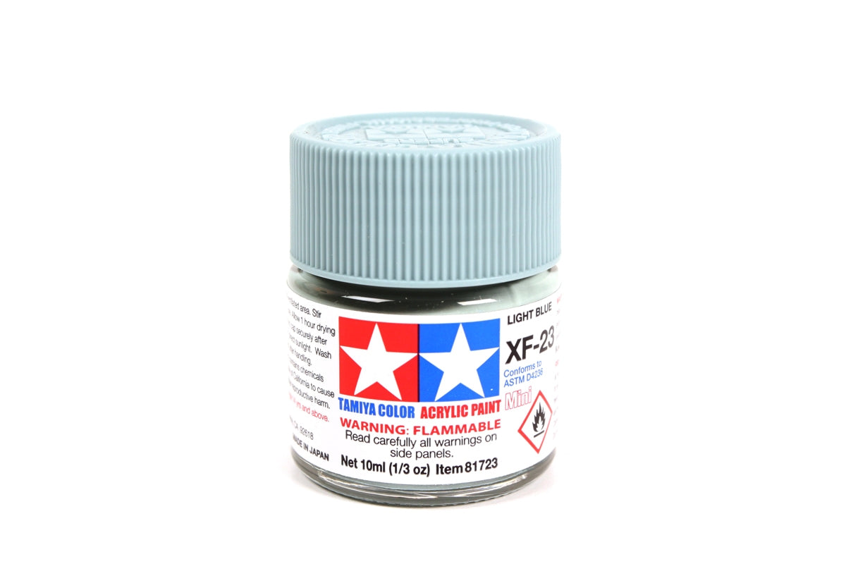 Tamiya Color Acrylic Paint Mini XF-23 Light Blue