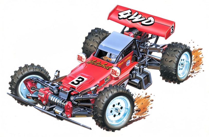 Hotshot 1/10 Scale R/C High Performance 4WD Off-Road Racer