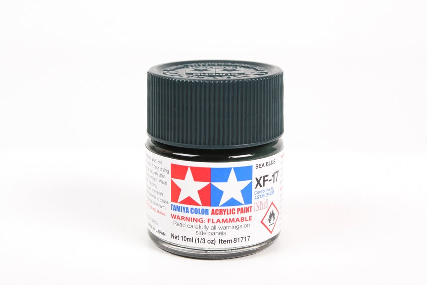 Tamiya Color Acrylic Paint Mini XF-17 Sea Blue