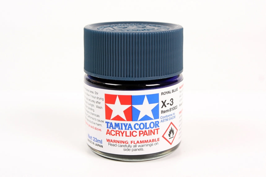 Tamiya Color Acrylic Paint Mini X-3 Royal Blue