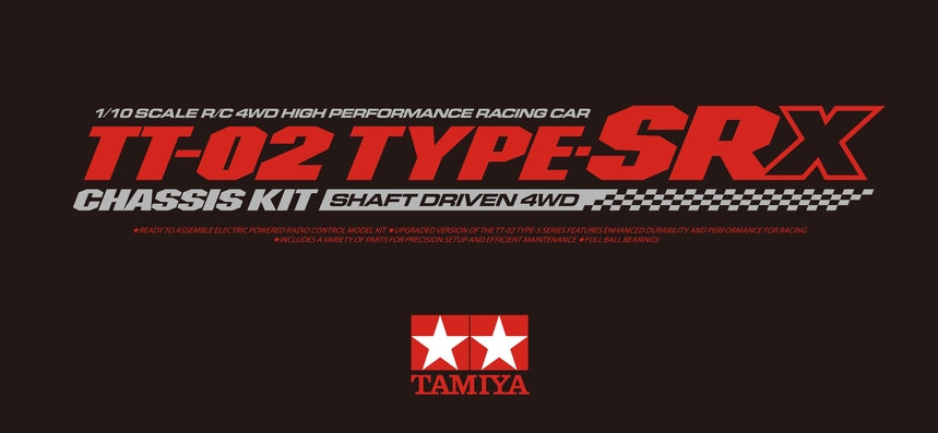 TT-02 Type-SRX 1/10 Scale R/C 4WD High Performance Racing Car Chassis Kit