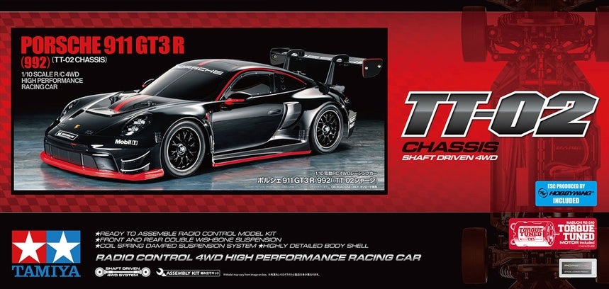 Porsche 911 GT3 R (992) 1/10 Scale R/C High Performance Racing Car (TT-02 Chassis)
