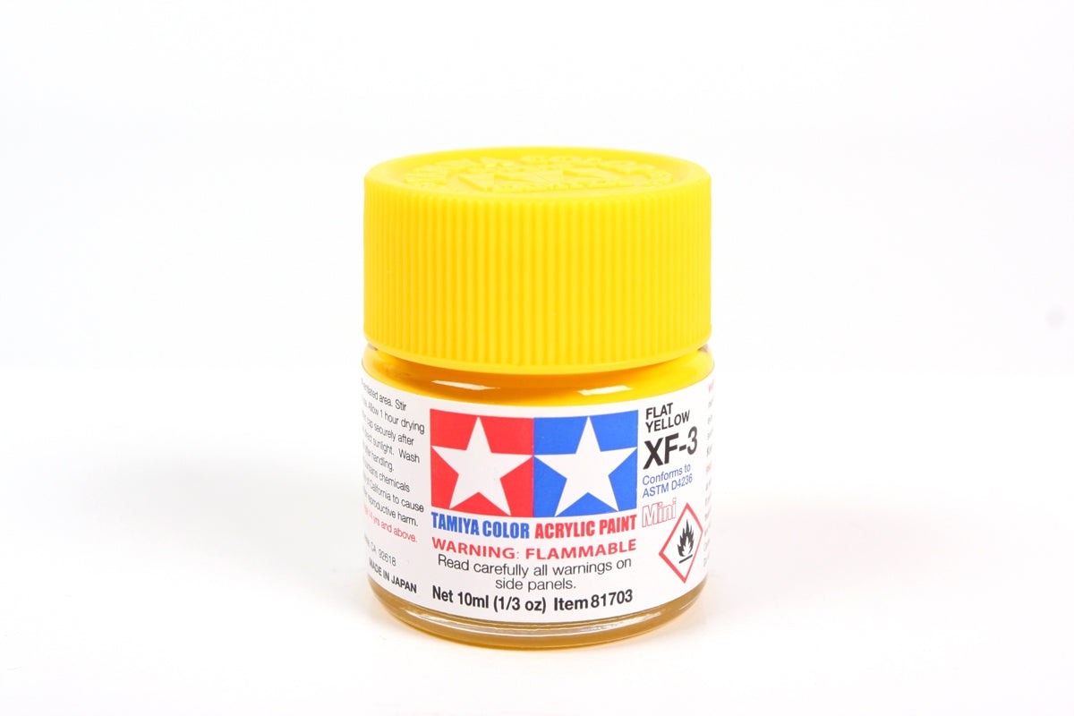 Tamiya Color Acrylic Paint Mini XF-3 Flat Yellow