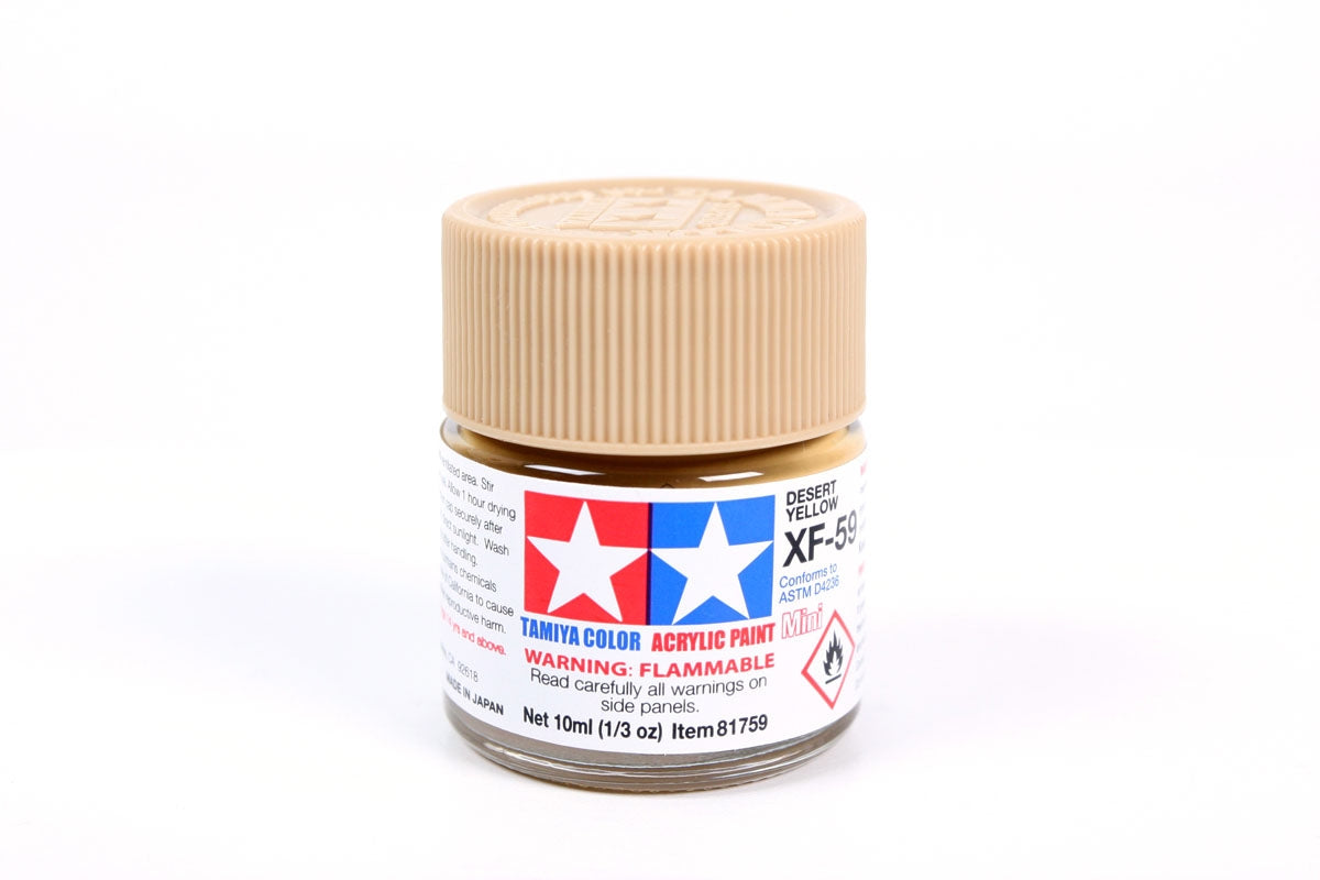 Tamiya Color Acrylic Paint Mini XF-59 Desert Yellow