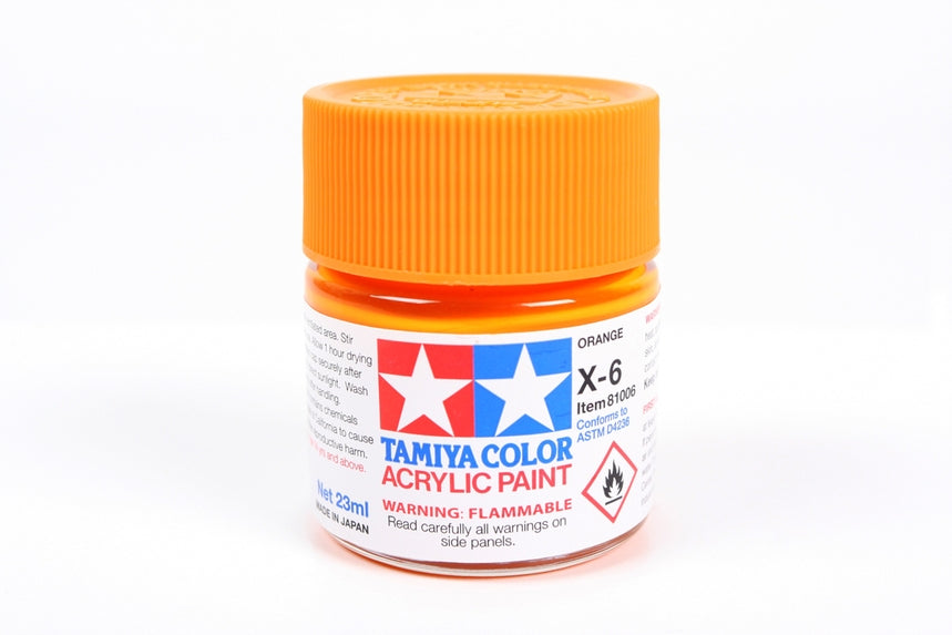 Tamiya Color Acrylic Paint Mini X-6 Orange