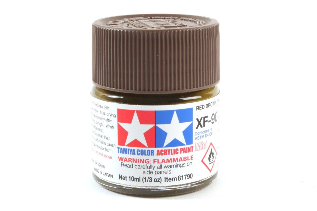 Tamiya Color Acrylic Paint Mini XF-90 Red Brown 2