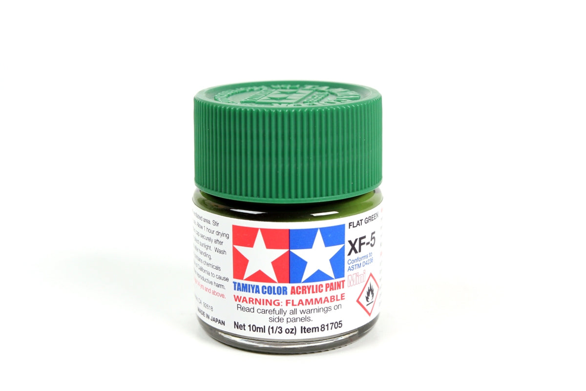 Tamiya Color Acrylic Paint Mini XF-5 Flat Green