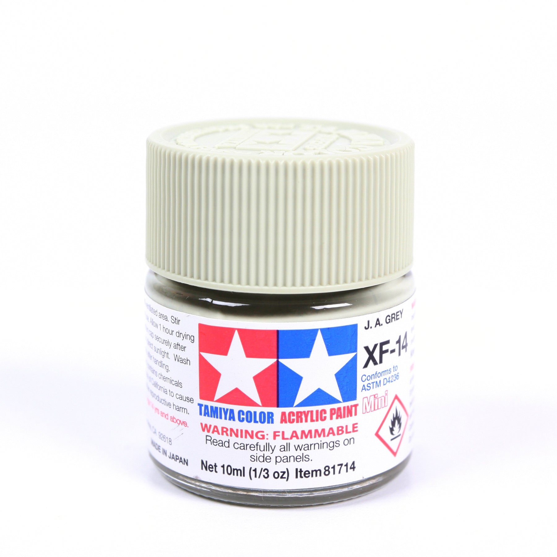 Tamiya Color Acrylic Paint Mini XF-14 J.A. Grey