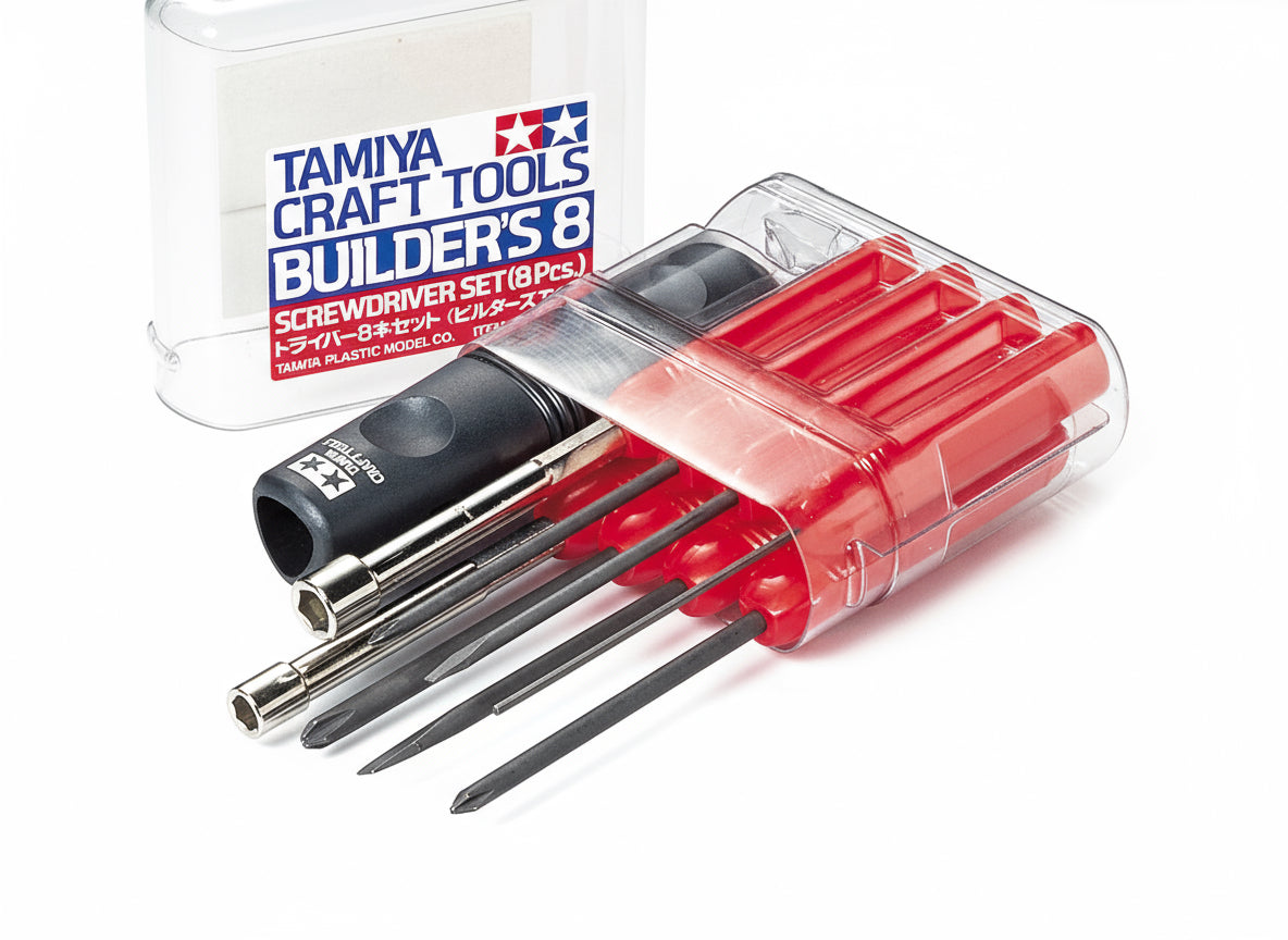 Tamiya Craft Tools Builder's 8 Screwdriver Set