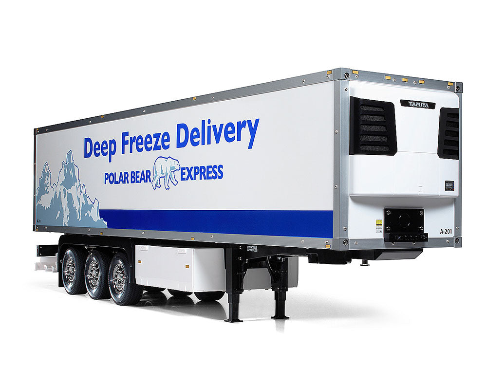 3-Axle Reefer Semi-Trailer for Tamiya 1/14 Scale R/C Tractor Truck Finished Model