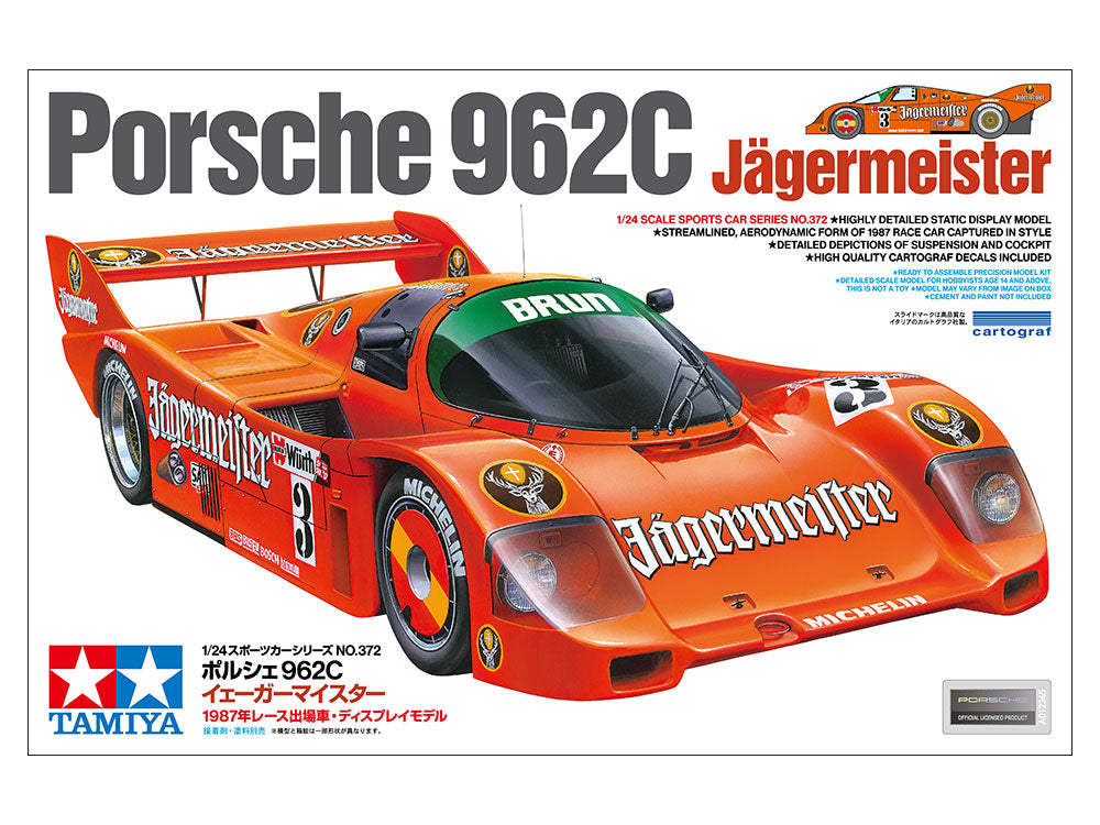 Porsche 962C Jägermeister 1/24 Scale Sports Car Series No.372