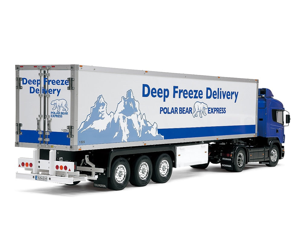 3-Axle Reefer Semi-Trailer for Tamiya 1/14 Scale R/C Tractor Truck Finished Model