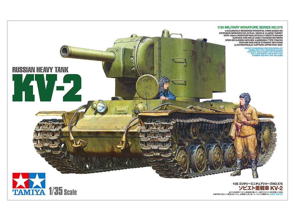Russian Heavy Tank KV-2 1/35 Military Miniatures Series No.375
