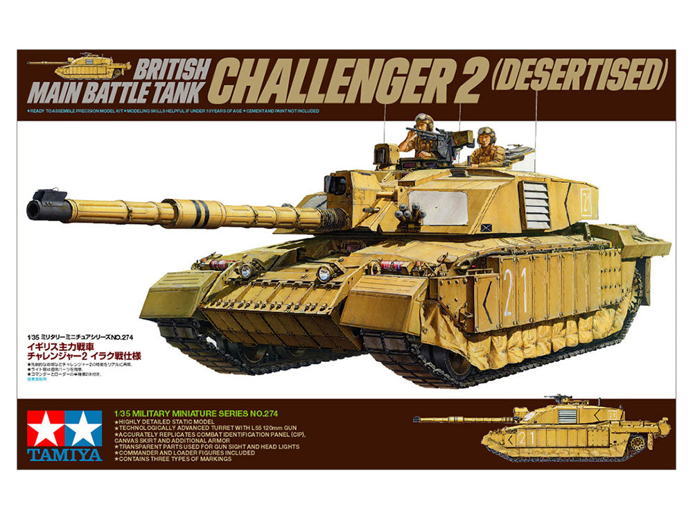 British Main Battle Tank Challenger 2 (Desertised) 1/35 Military Miniatures Series No.274