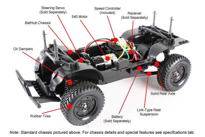 Mitsubishi Pajero Metaltop Wide 1/10 Scale R/C 4WD High Performance Off-Road Car
