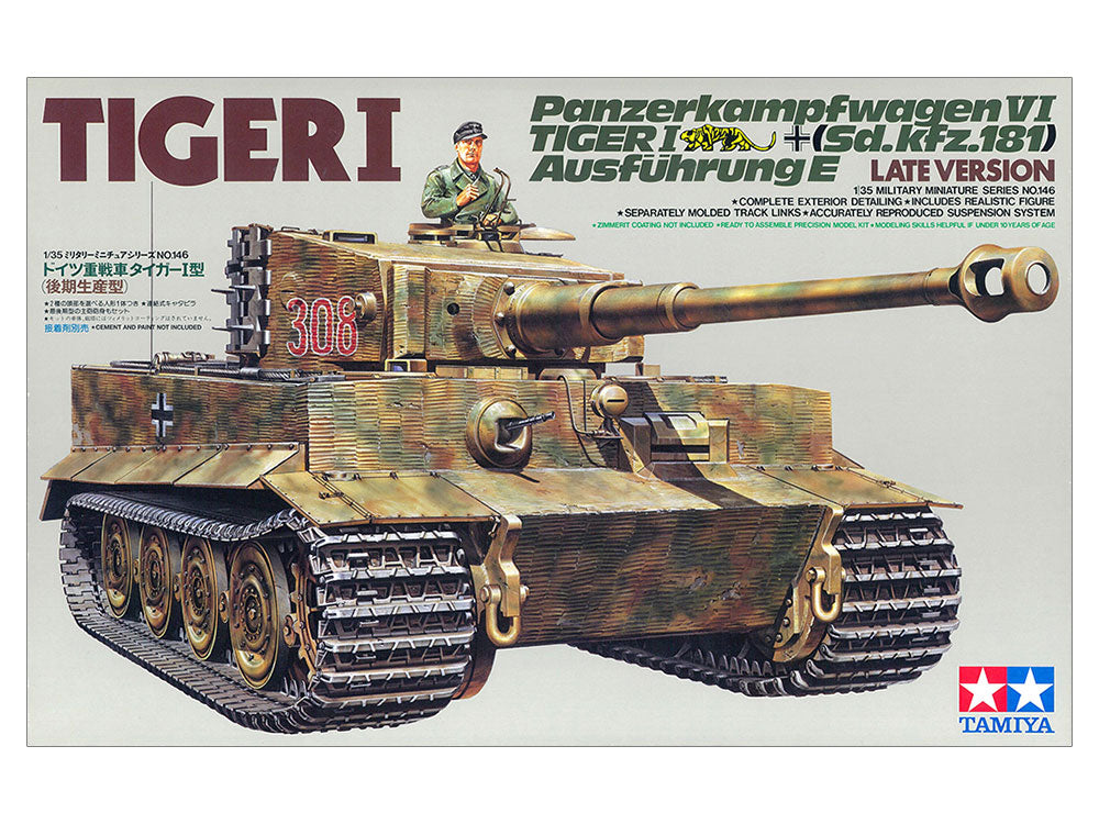 German Tiger I Late Version 1/35 Military Miniatures Series No.146