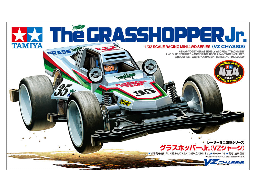 The Grasshopper Jr. 1/32 Scale Racing Mini 4WD Series (VZ Chassis)