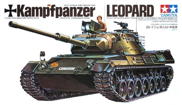 Kampfpanzer Leopard West German Army Medium Tank 1/35 Military Miniature Series No.64