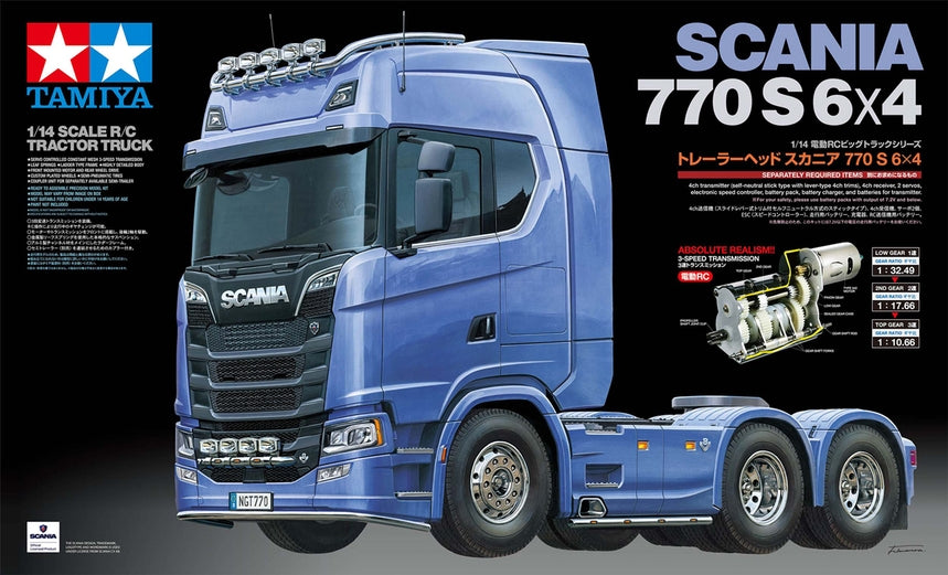 Scania 770 S 6x4 1/14 Scale R/C Tractor Truck