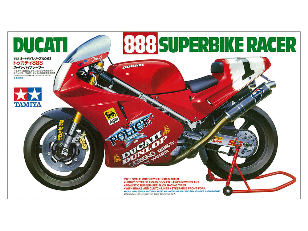 Ducati 888 Superbike Racer 1/12th Scale Motorcycle Series No.63