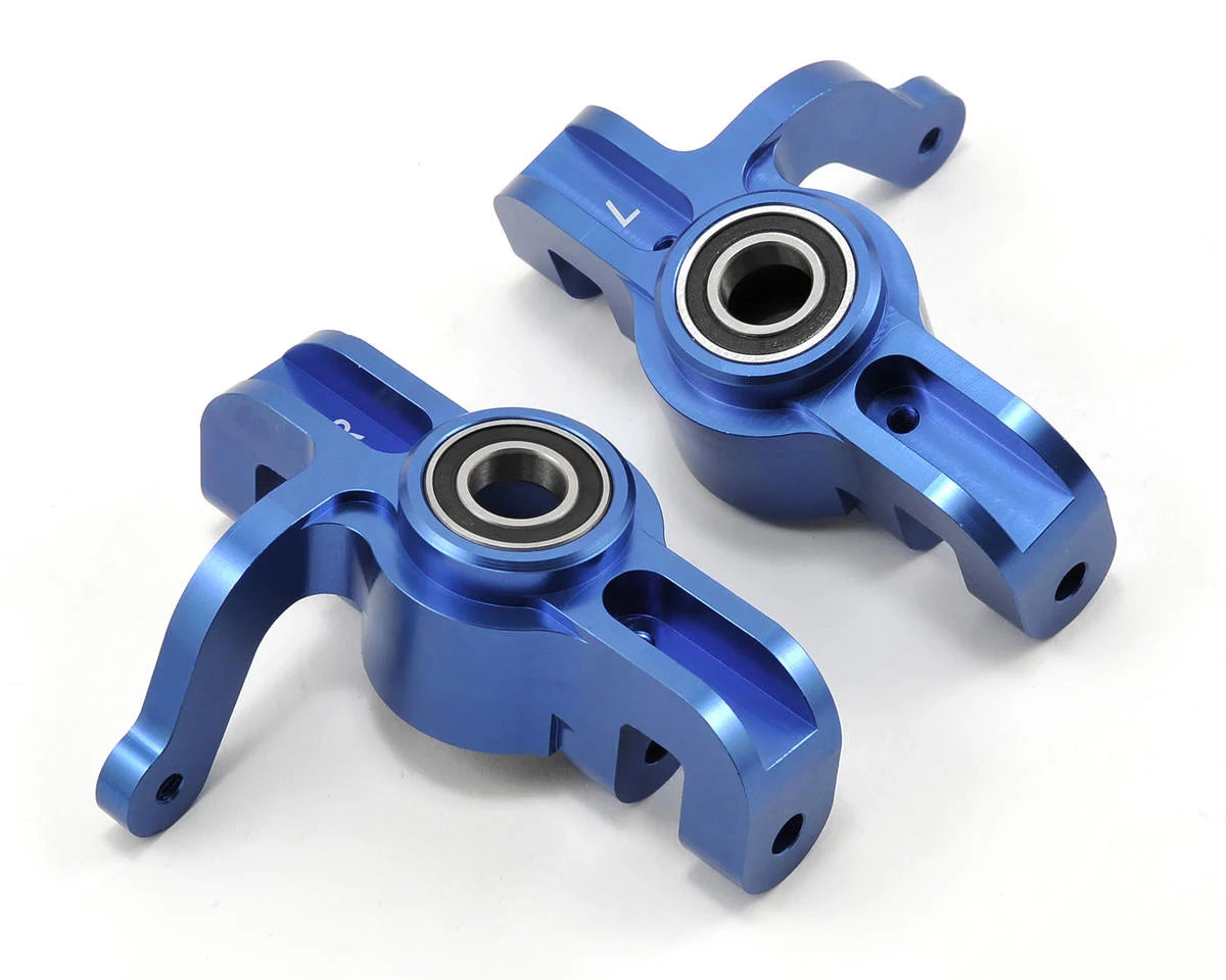 Losi Aluminum Front Spindle Set w/Bearings (Blue) (2) 5IVE-T MINI WRC -LOSB2091
